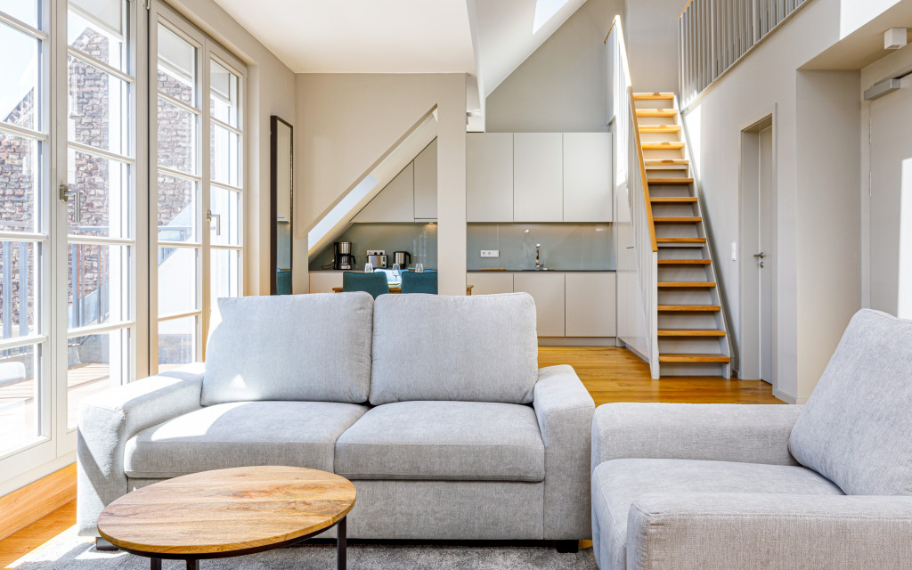 Penthouse living area